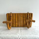Rattan coat rack