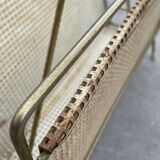 Vintage magazine rack 60s brass design