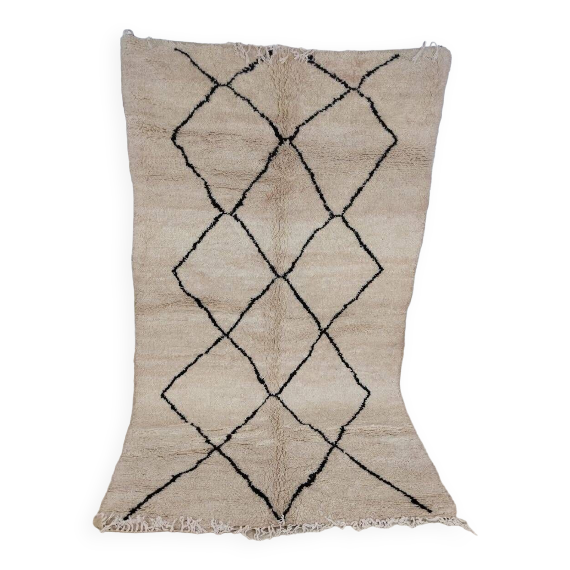 Handmade wool Berber rug 255 x 150 cm