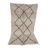 Handmade wool Berber rug 255 x 150 cm