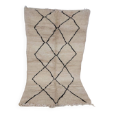 Handmade wool Berber rug 255 x 150 cm