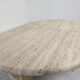 Paire de tables basse en travertin italie 1980s