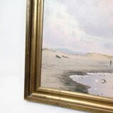 Oil painting on canvas - Coastal landscape - Alfred Theodor Olsen - Circa 1900