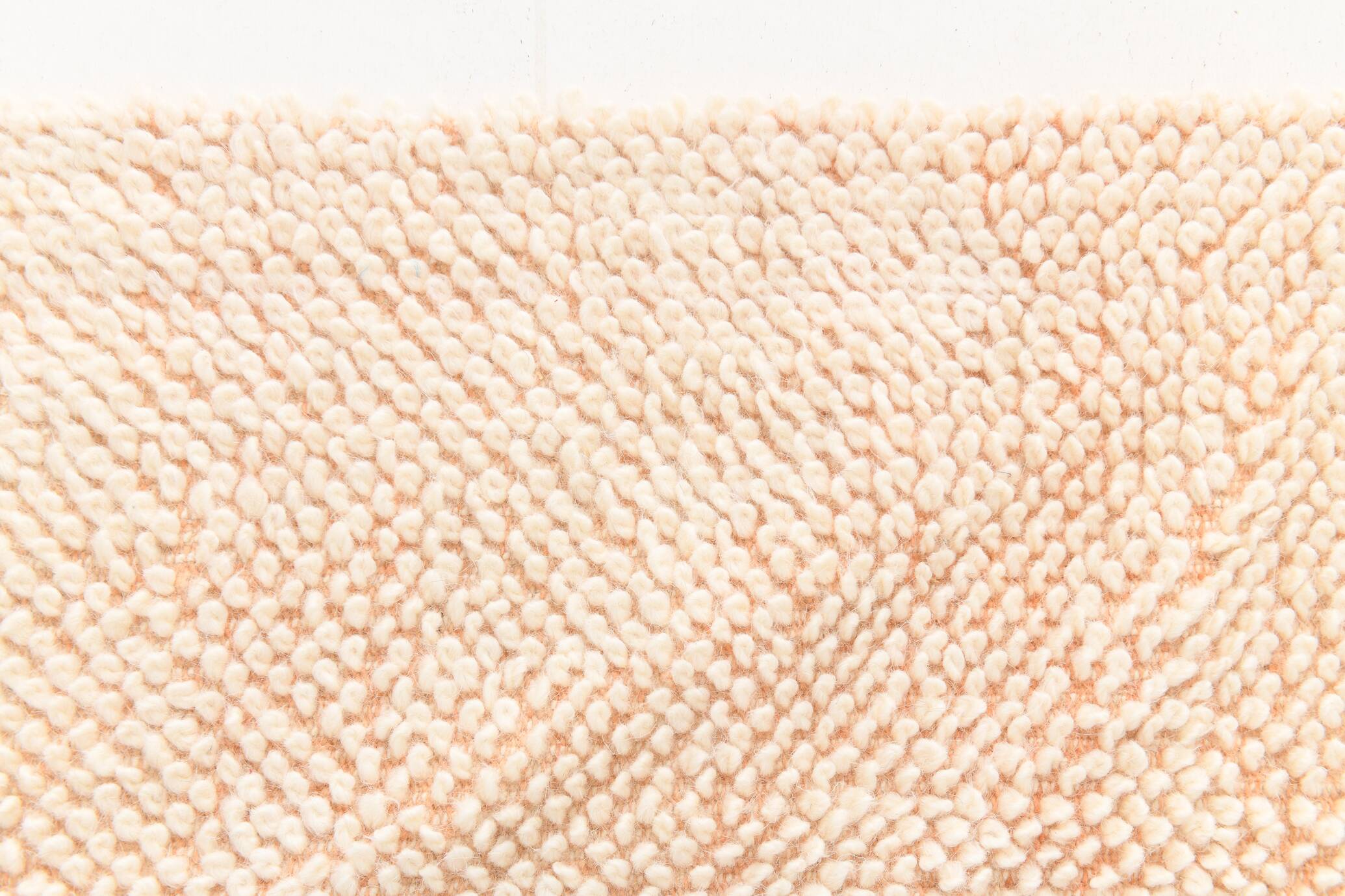 8x10 Pale Orange Beige Handmade Vintage Oushak Rug