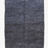 Tapis Noir à pois - 304 x 225 cm