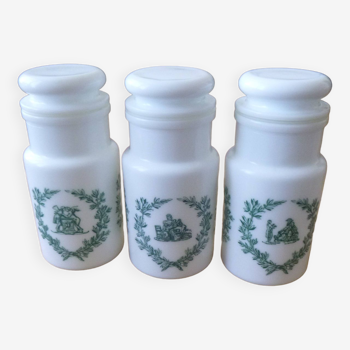 Opaline apothecary jars