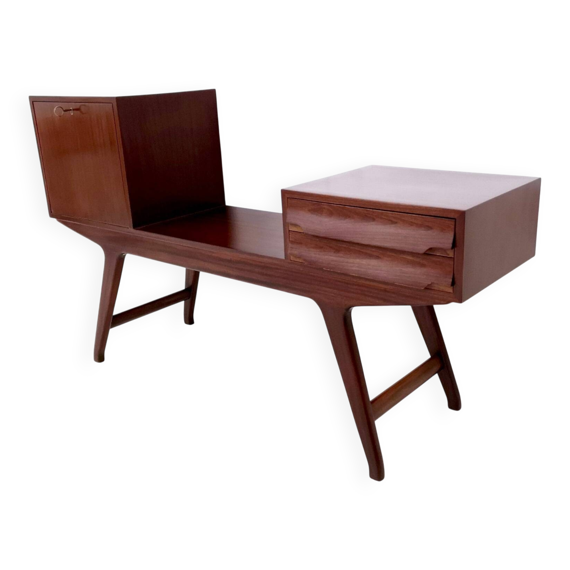 Beech Cabinet / Tv Stand in the Style of Parisi with Ash Interiors