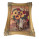 Huile sur panneau ancienne encadrée bouquet de fleurs