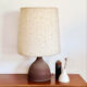Vintage XL brutalist ceramic lamp