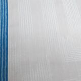 Damask tablecloth with blue and white checkers 1m60 x 1m90