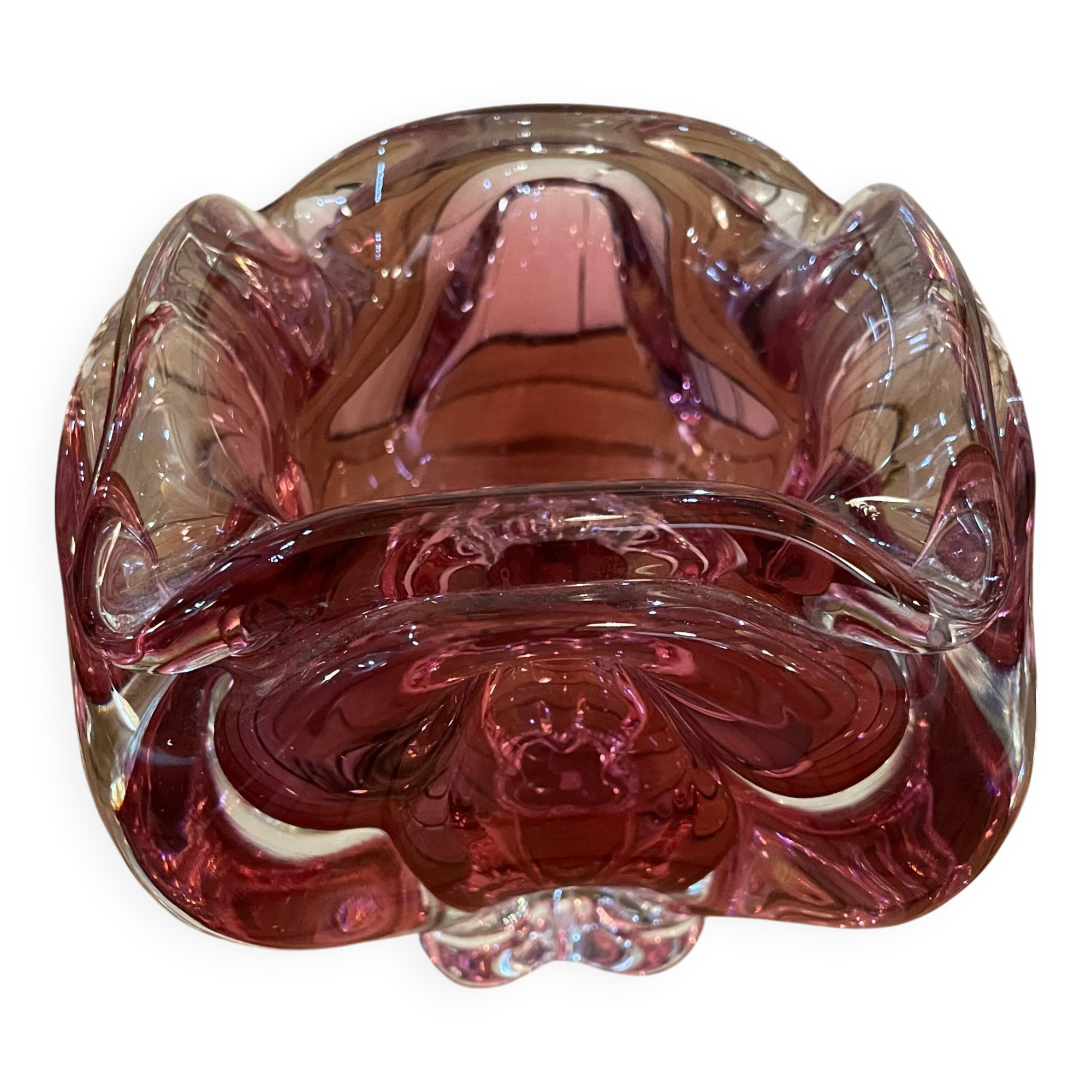Joseph Hospodka Bohemian glass empty pocket