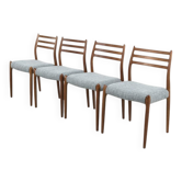 Ensemble de chaises Model 78 de Niels Møller