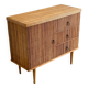 Commode rotin fendu année 60