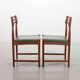 Bovenkamp Vintage Design Teak Wooden Dining Chairs with Leather Upholstery