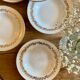 Set of 6 vintage hollow plates Moulin des Loups
