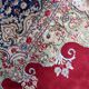 Antique 1920s Persian Kerman rug, floral medallion, red field, 273cm x 362cm