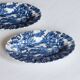 2 old English raviers Myott England, blue décor