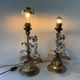 Pair of Lamps Attributed to Hans Kogl Vintage 1970 Hollywood Regency Wisteria