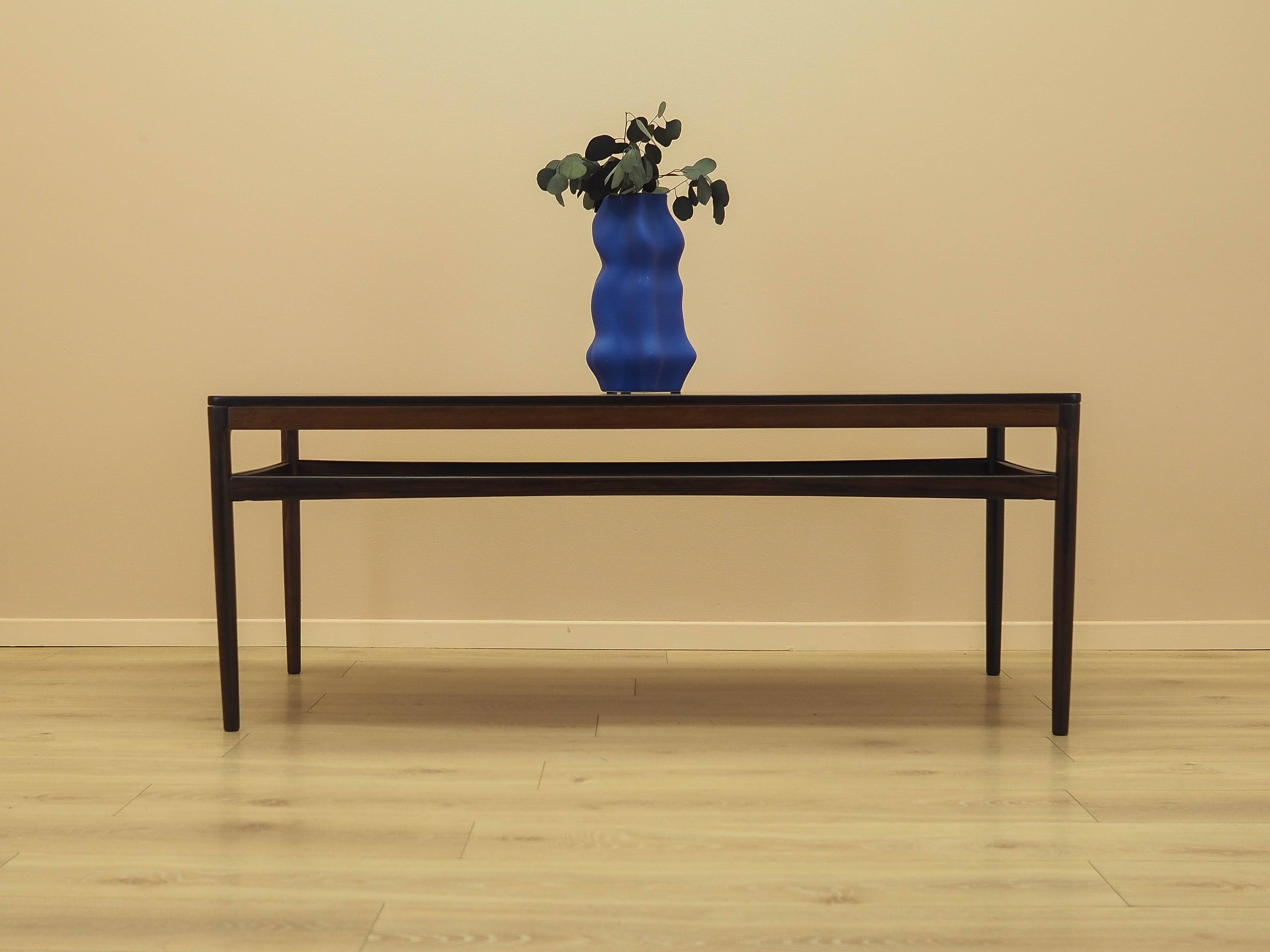 Table basse en palissandre danois, années 1970