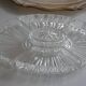 Silver-plated metal aperitif serving tray with HKE hallmark and glass.