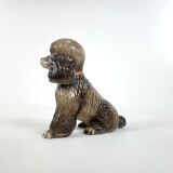 Pair of poodles, ceramics, Mid-century