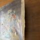 Tableau peinture originale bouquet de fleurs Lefranc vintage 1965
