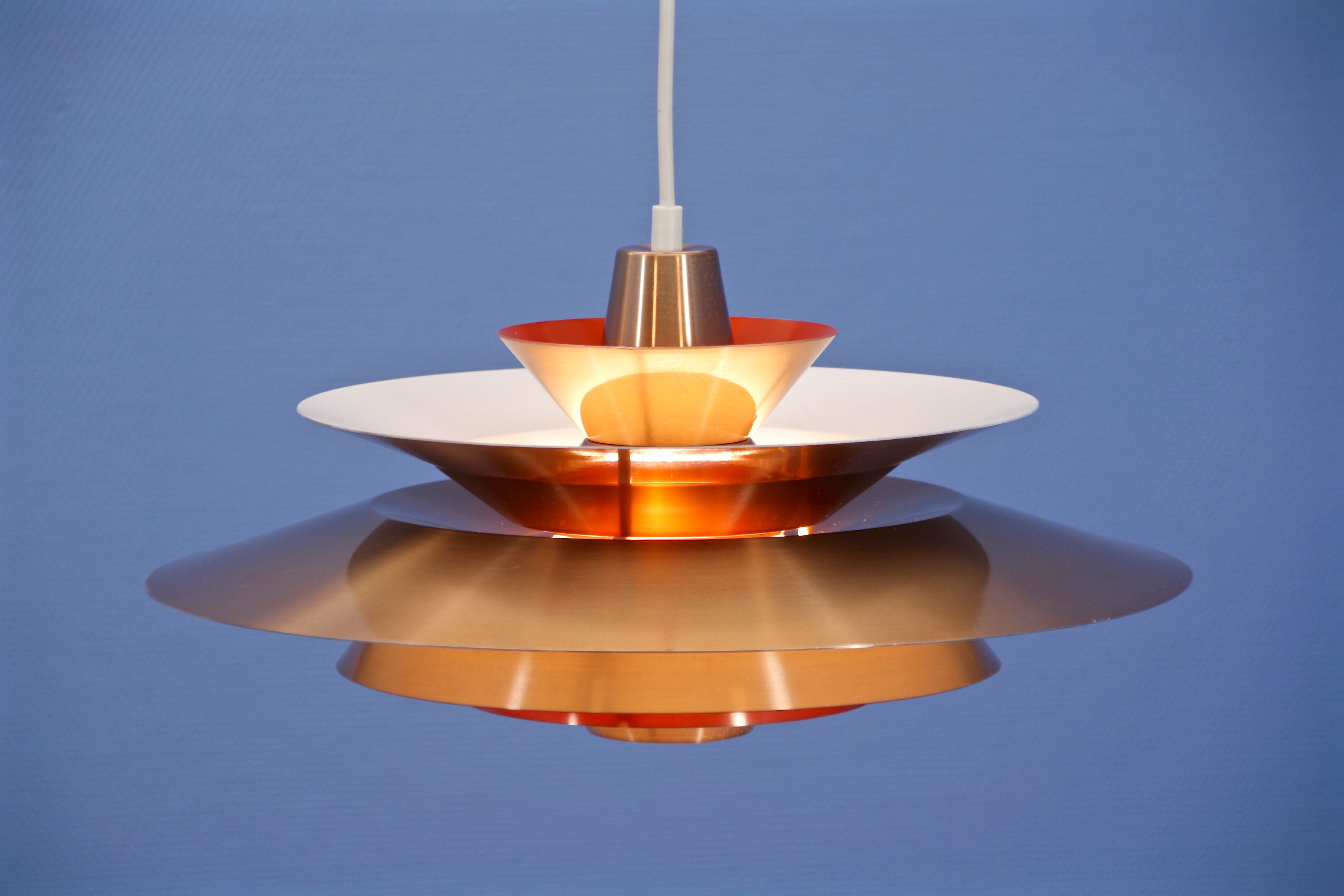 Danish pendant in copper, 1960s