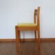 6 chaises velours jaune