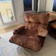Fauteuil ligne roset Marsala velours cuivre