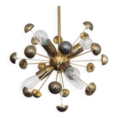 Brass Sputnik chandelier 1970