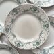 12 Lunéville "Garland" ironstone dessert plates