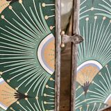 Vintage triptych barber mirror