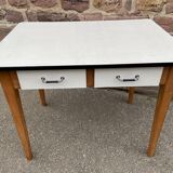 Vintage kitchen table wood & formica 60