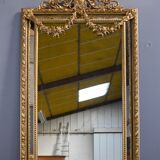 Important mirror with parcloses, Louis XVI style – late 19th century
