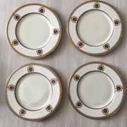 4 assiettes à dessert / salade lenox neuves - blanches