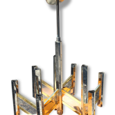 Gaetano Scolari 1970 9 lights chandelier