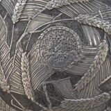 Round top art deco art signed