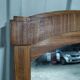 Rosewood mirror from the 1940s