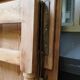 Folding table in wood brewery-guinguette, 6/8 cutlery