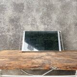 Top in smoked glass and steel