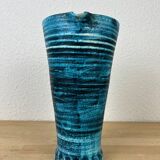 Accolay blue ceramic pitcher