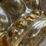 Portable pendant light in bubble glass