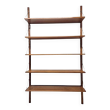 Teak shelving system, marked made in Denmark, 1960.
