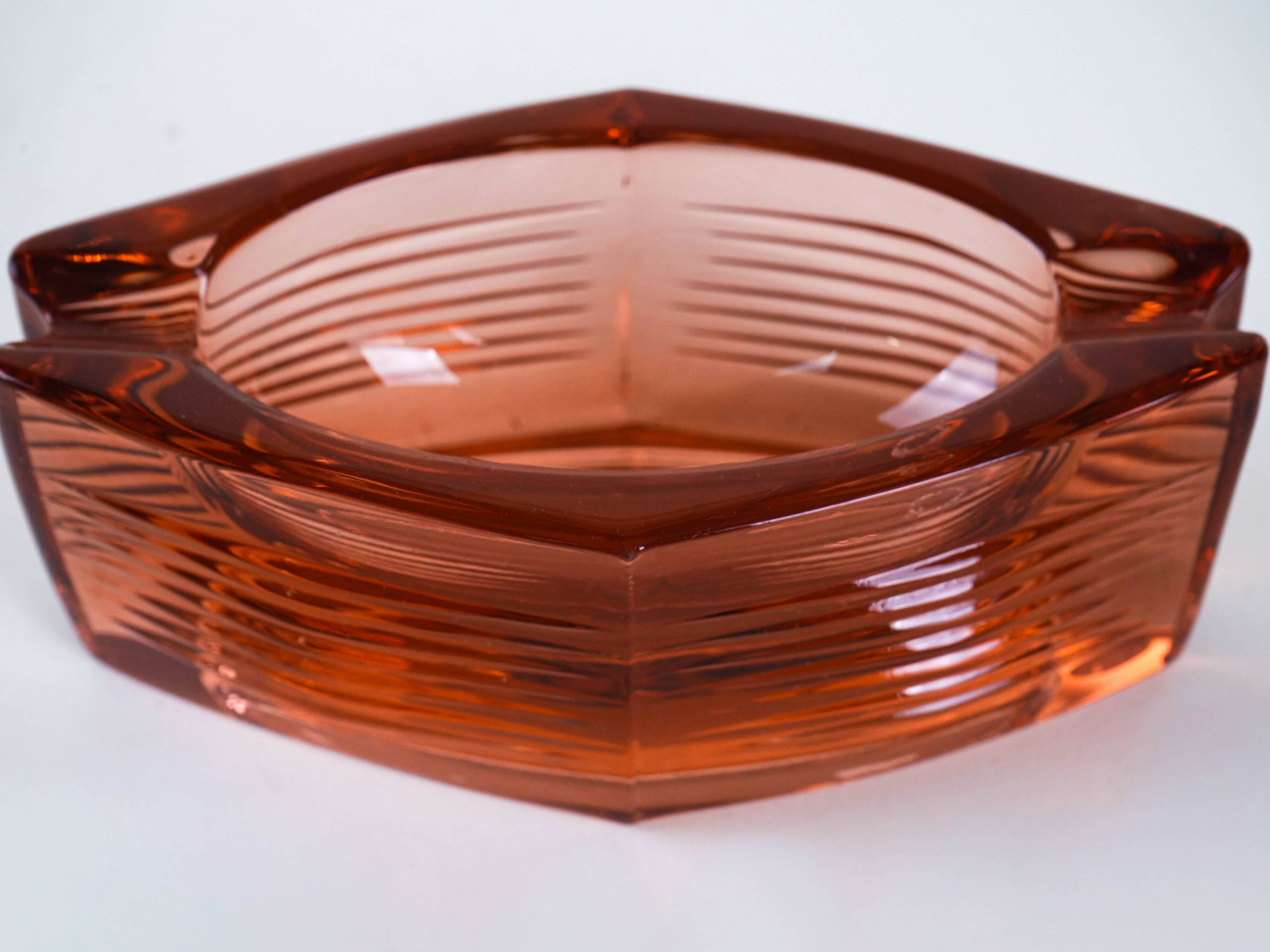 Glass ashtray, Italian design, 1960s, made in Italy
