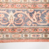 8x12 Classic Pattern Peach & Blue Vintage Rug, 258x357Cm