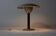 Italian desk / table mushroom lamp in brushed metal, 1950s