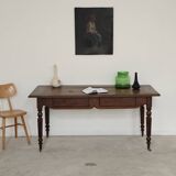 1940s farmhouse table in solid oak