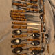 24-piece bamboo cutlery set