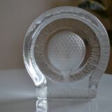 Golf crystal pocket emptier or paperweight by Nybro of Sweden