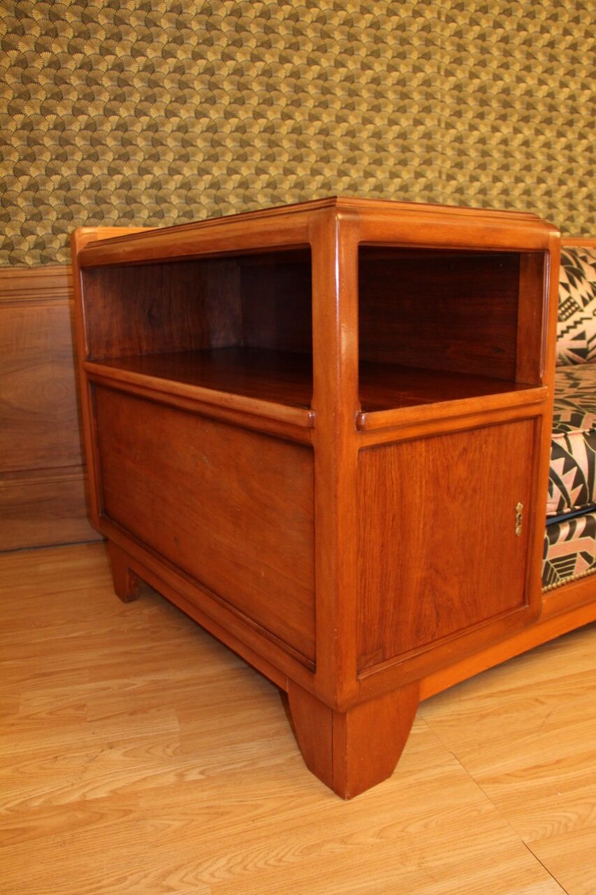 Art deco bench of the Majorelle workshops 330 cm long